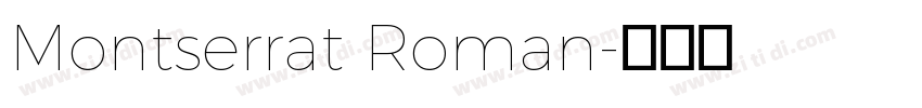 Montserrat Roman字体转换